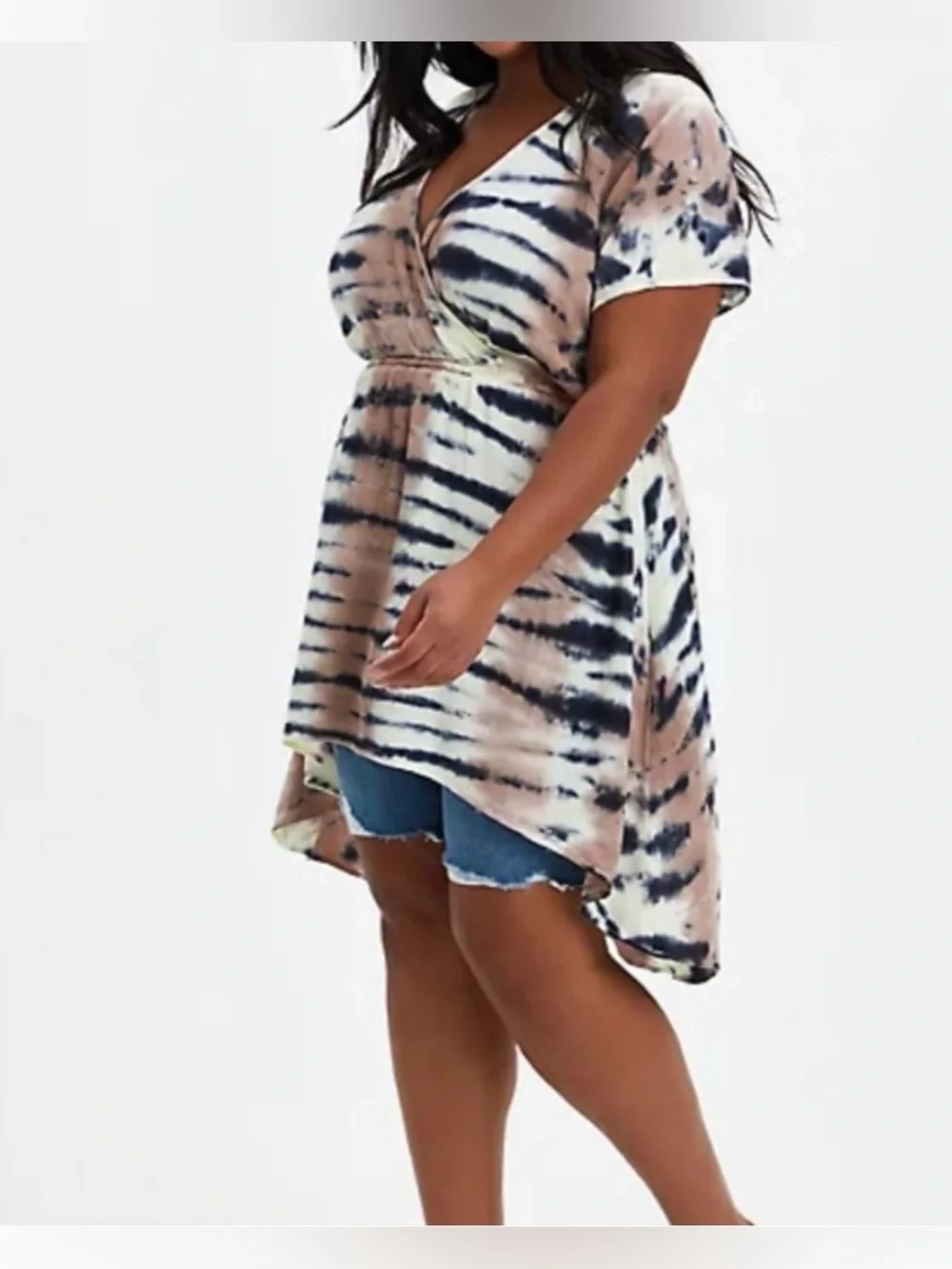 Torrid Tie Dye High Low Tunic Top - Picture 1 of 8